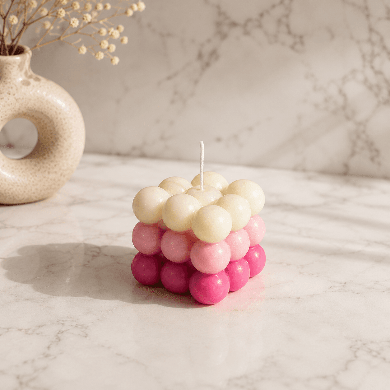 Bubble Cube — Berry Pink Ombré