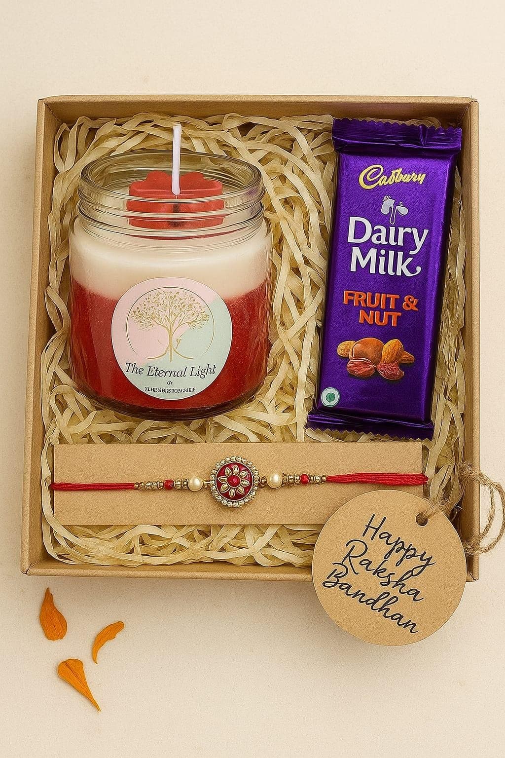 Rakhi Hamper — Cherry Blossom Jar